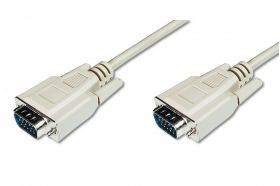 DIGITUS VGA Monitor connection cable, HD15 M/M, 1.8m, 3CF, be (AK-310100-018-E)