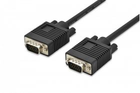 DIGITUS VGA Monitor connection cable, HD15 M/M, 1.8m, 3Coax/7C, 2xferrite, bl (AK-310103-018-S)