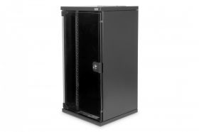 DIGITUS 254 mm (10') 12U wall mounting cabinet 592x312x300 mm, color black (RAL 9005) (DN-10-12U-B)