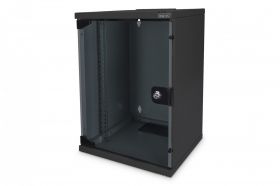 DIGITUS 254 mm (10') 9U wall mounting cabinet 464x312x300 mm, color black (RAL 9005) (DN-10-09U-B)