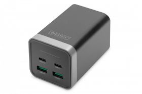 DIGITUS 4-Port USB-charging adapter, 150W GaN 150W, 2x USB-C, 2x USB-A, PD3.0 (DA-10181)