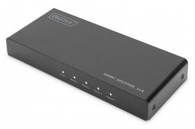 DIGITUS 4K HDMI Splitter, 1x4, 4K2K, UHD/60Hz EDID, HDR, HDCP, black (DS-45325)