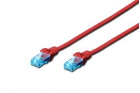 DIGITUS CAT 5e U-UTP patch cord, PVC AWG 26/7, length 7 m, color red (DK-1512-070/R)