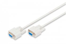 DIGITUS Datatransfer connection cable, D-Sub9 F/F, 2.0m, serial, molded, be (AK-610106-020-E)
