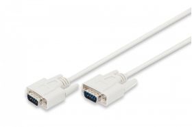 DIGITUS Datatransfer connection cable, D-Sub9 M/M, 2.0m, serial, molded, be (AK-610107-020-E)