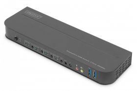 DIGITUS KVM Switch, 4xDP, 1xDP/HDMI Out,USB 4K@60Hz (DS-12890)