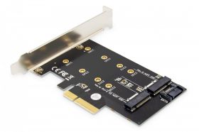 DIGITUS M.2 NGFF/NVMe SSD PCIexpress Add-On card supports B, M and B+M Key, size 80,60,42 and 30mm (DS-33170)