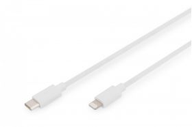 DIGITUS Type C to lightning MFI  C94, 2M filling+AL+B jacket PVC white. OD:3.5mm (DB-600109-020-W)