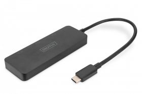 DIGITUS USB-C - 3x HDMI MST Video Hub DP 1.4, HDMI 2.0, 4K/60Hz (DS-45333)