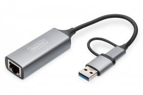 DIGITUS USB3.0/USB C 3.1 to 2.5G Ethernet Adapter (DN-3028)