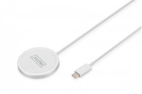 DIGITUS Wireless charging pad, magnetic 15W, MagSafe compatible (DA-10080)