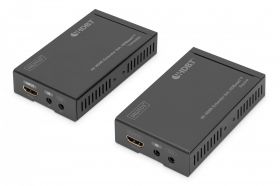 DIGITUS 4K HDMI Extender Set, HDBaseT, UHD 4K*2K@30Hz 70m over network cable (Cat 5E, 6, 7) (DS-55500)