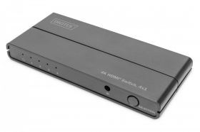 DIGITUS 4K HDMI Switch, 4x1 4K/60Hz, 18 Gbps, HDR, HDCP 2.2, CEC (DS-45329)
