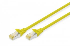 DIGITUS CAT 6A S-FTP patch cord, Cu, LSZH AWG 26/7, length 0.25 m, color yellow (DK-1644-A-0025/Y)