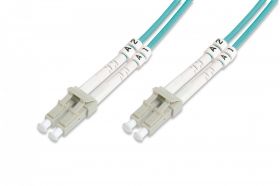 DIGITUS FO patch cord, duplex, LC to LC MM OM3 50/125 µ, 20m (DK-2533-20/3)