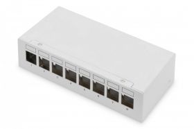 DIGITUS Modular Desktop Patch Panel, shielded 8-port, light grey (DN-93718)