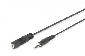 DIGITUS Audio extension cable, stereo 3.5mm M/F, 1.50m, 2x0.10/10, bl (DB-510200-015-S)