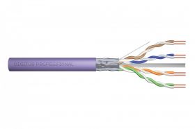 DIGITUS CAT 6 F-UTP installation cable, 250 MHz Eca (LSZH-1), AWG 23/1, 100 m paper box, sx, purple (DK-1623-VH-1)