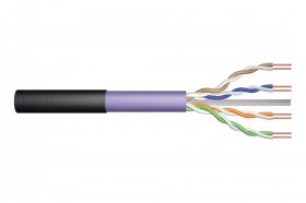 DIGITUS CAT 6 U-UTP outdoor installation cable, 250 MHz inner Eca (PE), AWG 23/1, 500 m drum, sx, bl/purple (DK-1613-VH-5-OD)