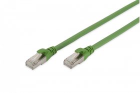 DIGITUS CAT 6A S-FTP patch cord, Cu, PUR AWG 26/7, 20.00 m, green, (similar to RAL 6018) (DK-1644-A-PUR-200)