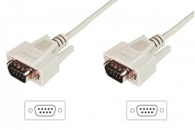 DIGITUS Datatransfer connection cable, D-Sub9 M/M, 3.0m, serial, molded, be (AK-610107-030-E)