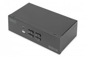 DIGITUS Desktop 4 Port HDMI KVM Switch 4k@30Hz, DualView (DS-12883)