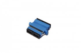 DIGITUS FO coupler, duplex, SC to SC, SM, OS2, color blue ceramic sleeve, polymer housing, incl. screws (DN-96003-1)