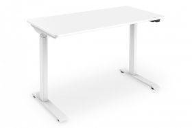 DIGITUS Electric height-adjustable Desk, 120x60x18cm top 50kg load, white (DA-90407)