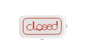 Decoratiune luminoasa LED, Closed, Benzi flexibile de neon, DC 12 V, Rosu