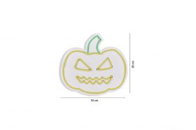 Decoratiune luminoasa LED, Pumpkin, Benzi flexibile de neon, DC 12 V, Galben verde