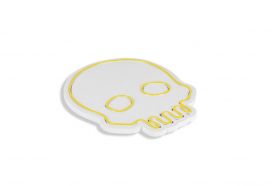 Decoratiune luminoasa LED, Skull, Benzi flexibile de neon, DC 12 V, Galben