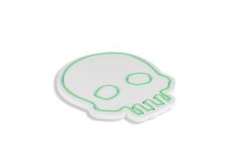 Decoratiune luminoasa LED, Skull, Benzi flexibile de neon, DC 12 V, Verde