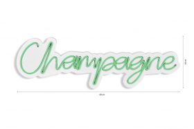 Decoratiune luminoasa LED, Champagne, Benzi flexibile de neon, DC 12 V, Verde