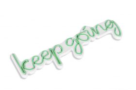 Decoratiune luminoasa LED, Keep Going, Benzi flexibile de neon, DC 12 V, Verde