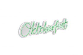 Decoratiune luminoasa LED, Oktoberfest, Benzi flexibile de neon, DC 12 V, Verde