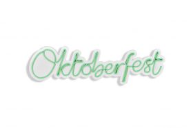 Decoratiune luminoasa LED, Oktoberfest, Benzi flexibile de neon, DC 12 V, Verde