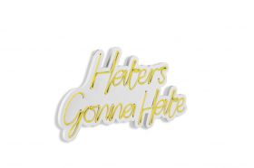 Decoratiune luminoasa LED, Haters Gonna Hate, Benzi flexibile de neon, DC 12 V, Galben