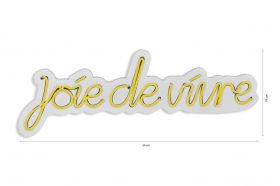 Decoratiune luminoasa LED, Joie de Vivre, Benzi flexibile de neon, DC 12 V, Galben