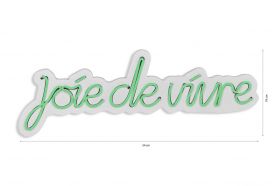 Decoratiune luminoasa LED, Joie de Vivre, Benzi flexibile de neon, DC 12 V, Verde