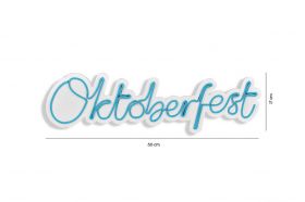 Decoratiune luminoasa LED, Oktoberfest, Benzi flexibile de neon, DC 12 V, Albastru