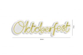 Decoratiune luminoasa LED, Oktoberfest, Benzi flexibile de neon, DC 12 V, Galben