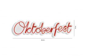 Decoratiune luminoasa LED, Oktoberfest, Benzi flexibile de neon, DC 12 V, Rosu