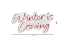 Decoratiune luminoasa LED, Winter is Coming, Benzi flexibile de neon, DC 12 V, Roz