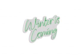 Decoratiune luminoasa LED, Winter is Coming, Benzi flexibile de neon, DC 12 V, Verde