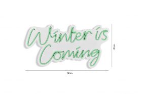 Decoratiune luminoasa LED, Winter is Coming, Benzi flexibile de neon, DC 12 V, Verde