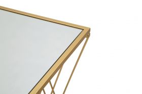 Consola Easy, Mauro Ferretti, 120x40x80 cm, fier, auriu