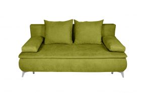 Canapea extensibila Sofie, cu lada pentru depozitare, 3 locuri, 203x92x86 cm, Verde