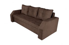 Canapea extensibila Marbella 230x93x77 cm, cu lada de depozitare, maro