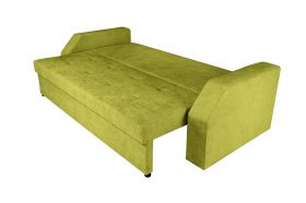 Canapea extensibila Marbella 230x93x77 cm, cu lada de depozitare, verde