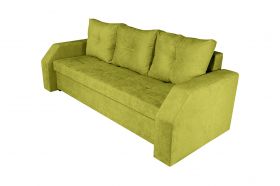 Canapea extensibila Marbella 230x93x77 cm, cu lada de depozitare, verde